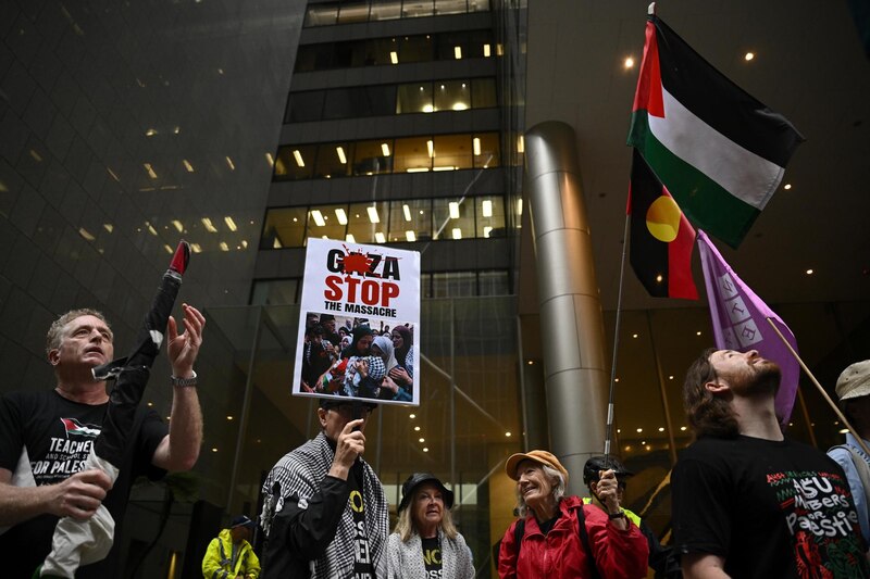 Protesta contra la masacre en Gaza