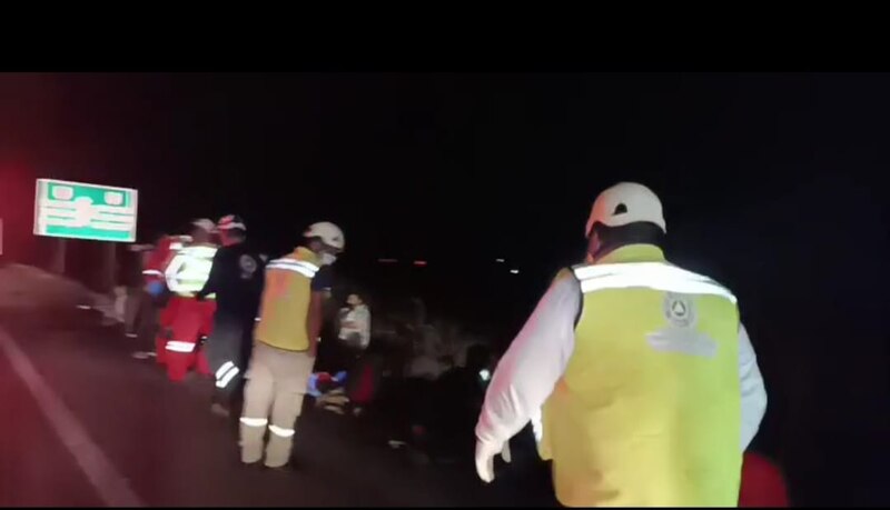 Accidente de tráfico en la carretera