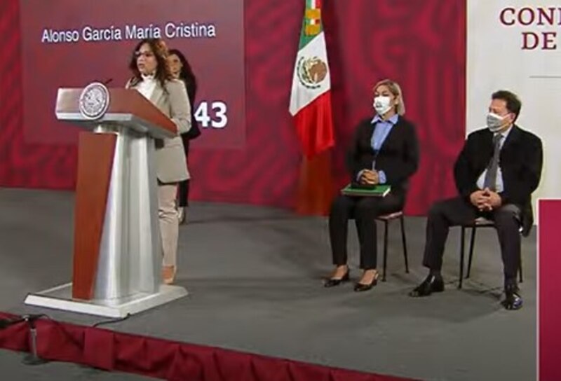 La Jefa de Gobierno de la Ciudad de México, Claudia Sheinbaum, da una conferencia de prensa.