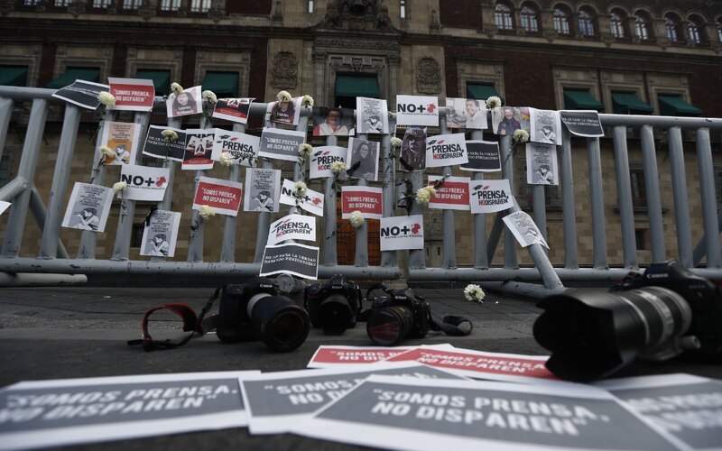 Periodistas mexicanos protestan contra la violencia