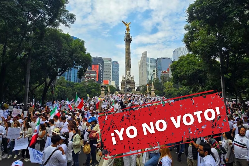 Mega marcha contra elección judicial México 1 junio 2025
