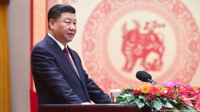 El presidente chino, Xi Jinping, pronuncia un discurso en el Gran Salón del Pueblo en Pekín.