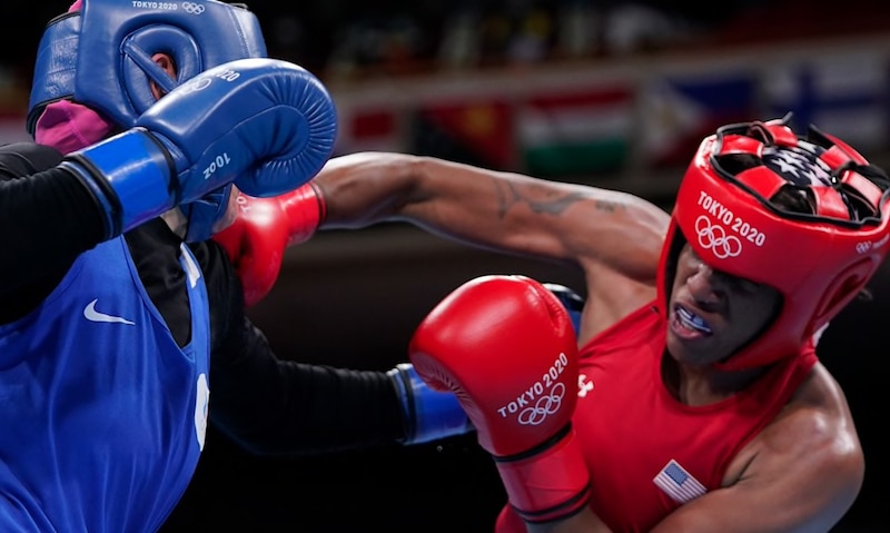 Pelea de Boxeo en los Juegos Olímpicos de Tokio 2020