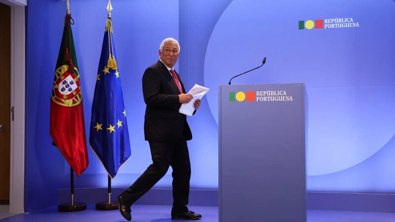 El presidente de Portugal, Marcelo Rebelo de Sousa, da un discurso.