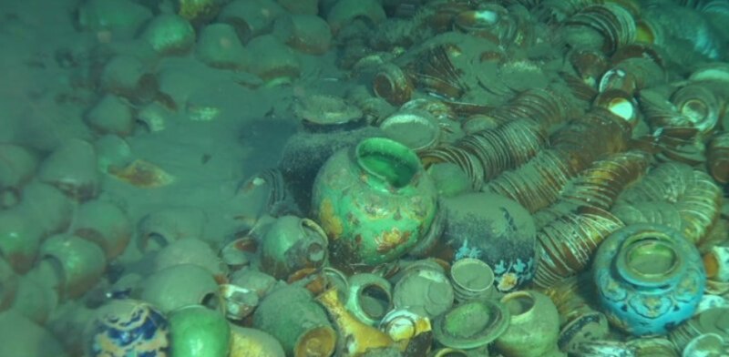 Un tesoro de cerámica china hundido
