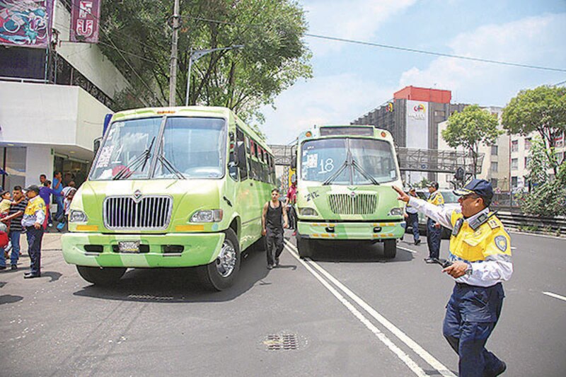Autobuses urbanos en la Ciudad de México