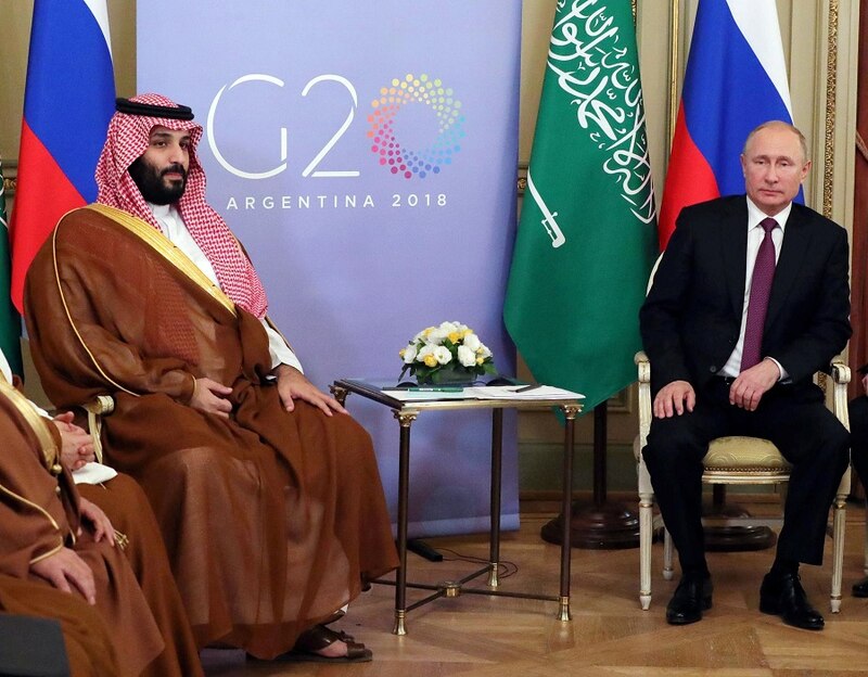 Putin y el príncipe heredero saudí se reúnen en Argentina