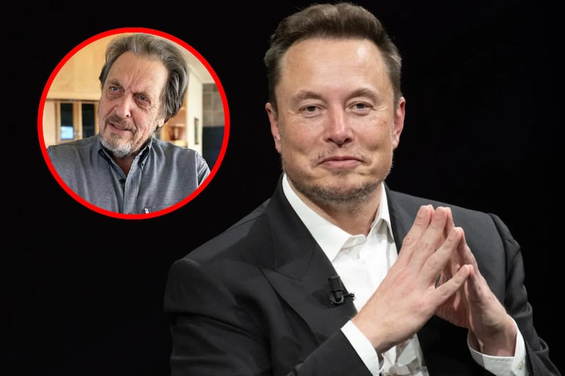 Fotografía de Elos Musk y de su padre