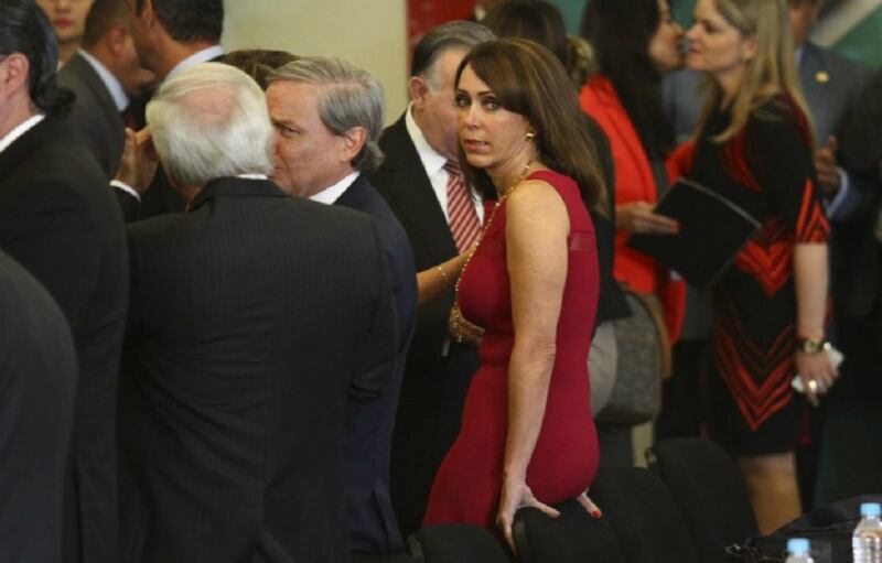 La presidenta Cristina Fernández de Kirchner saluda a sus partidarios