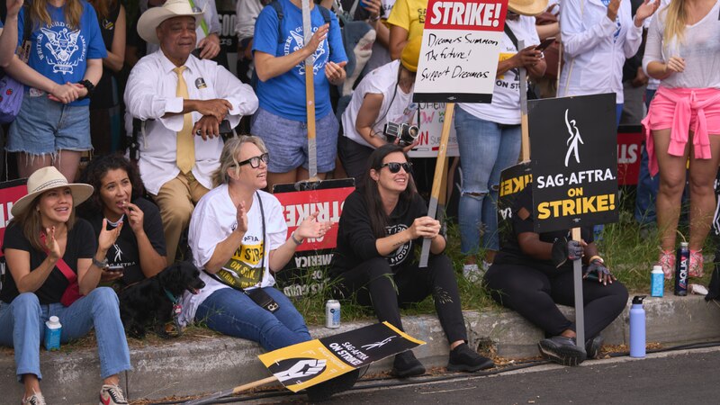 Protesta de actores de SAG-AFTRA