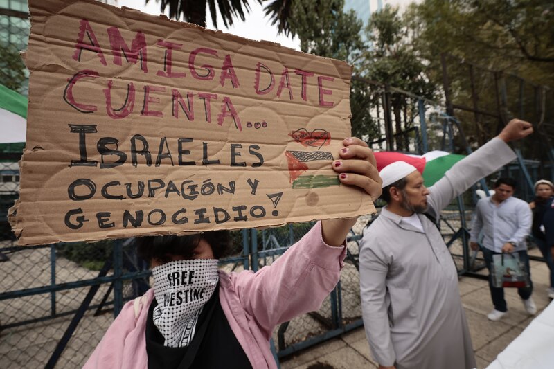 Protesta contra la ocupación israelí de Palestina