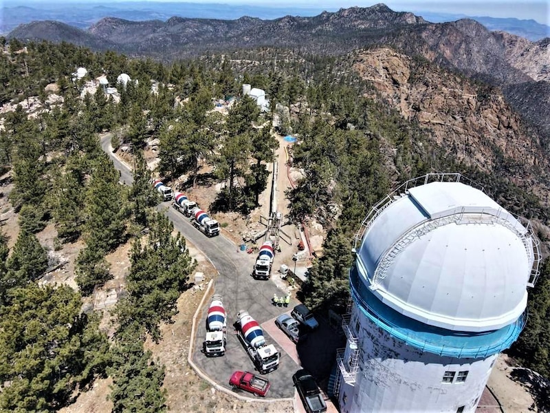 Construcción del Observatorio de Calar Alto