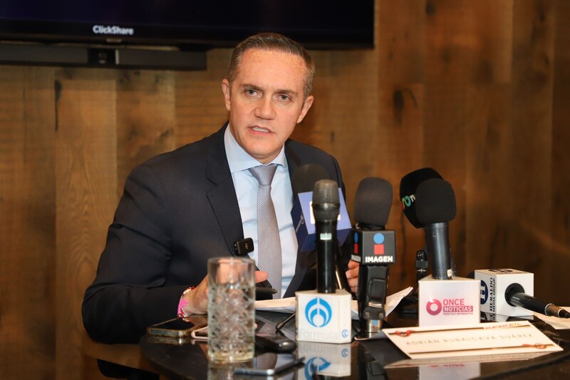 El presidente de la ONCE, Miguel Carballeda, en una rueda de prensa