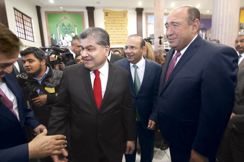 Políticos mexicanos en un evento