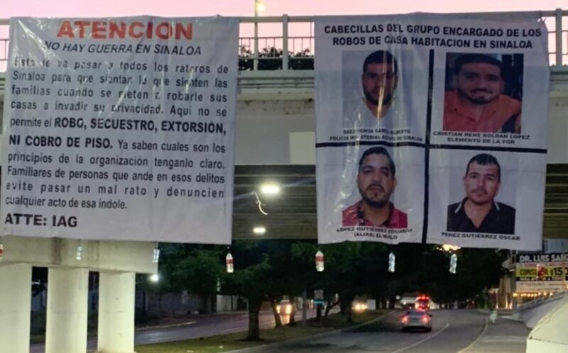 Title: Cartel amenaza a ladrones en Sinaloa