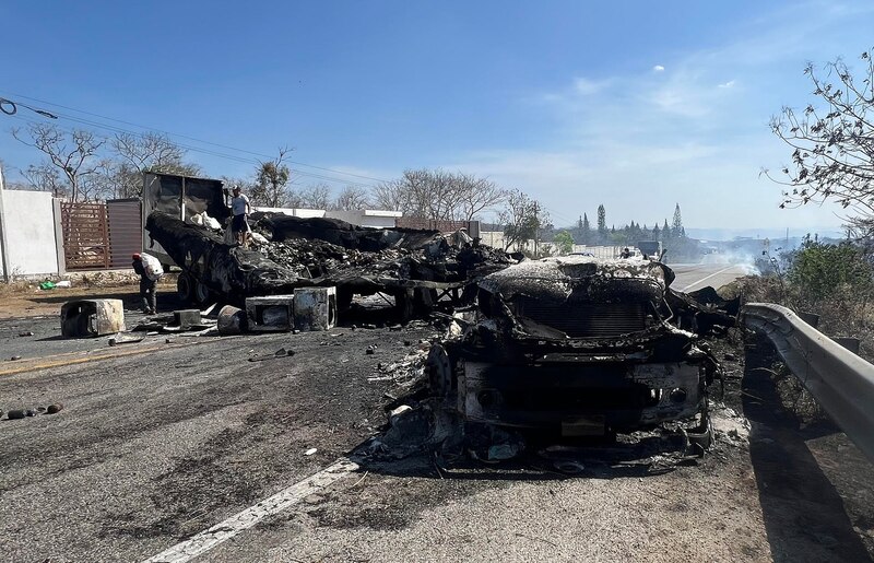 Accidente de tráfico en la carretera