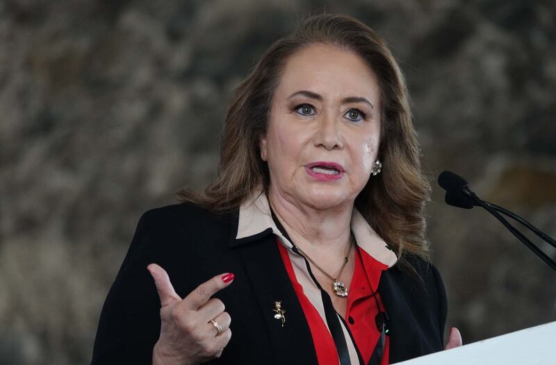 La presidenta de la Comunidad de Madrid, Isabel Díaz Ayuso, durante una rueda de prensa.