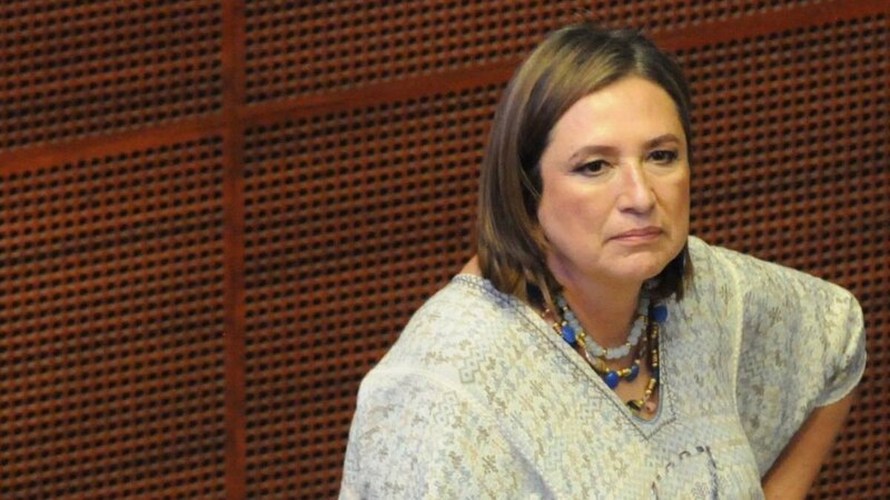 La presidenta de Chile, Michelle Bachelet, durante una conferencia de prensa.