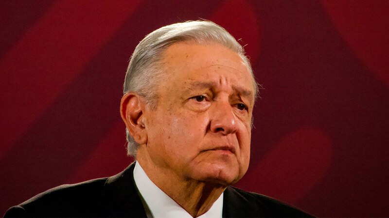 El presidente López Obrador durante una conferencia de prensa