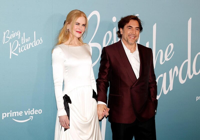 Nicole Kidman y Javier Bardem en el estreno de 'Being the Ricardos'