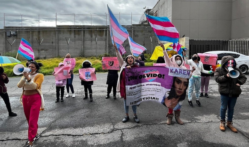 Protesta por el asesinato de Karen.
