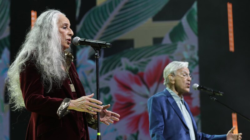 Silvio Rodríguez y Fito Páez cantan juntos en un concierto en Madrid