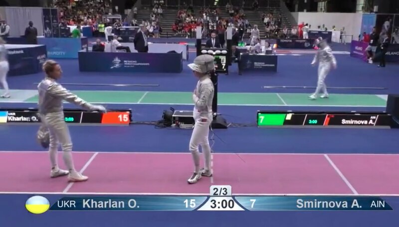 Esgrima: Kharlan derrota a Smirnova en la final del Campeonato Mundial