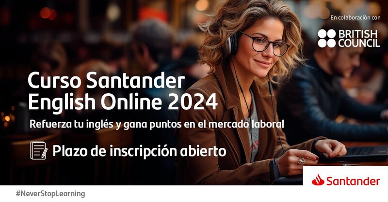 Curso de inglés online del Santander 2024