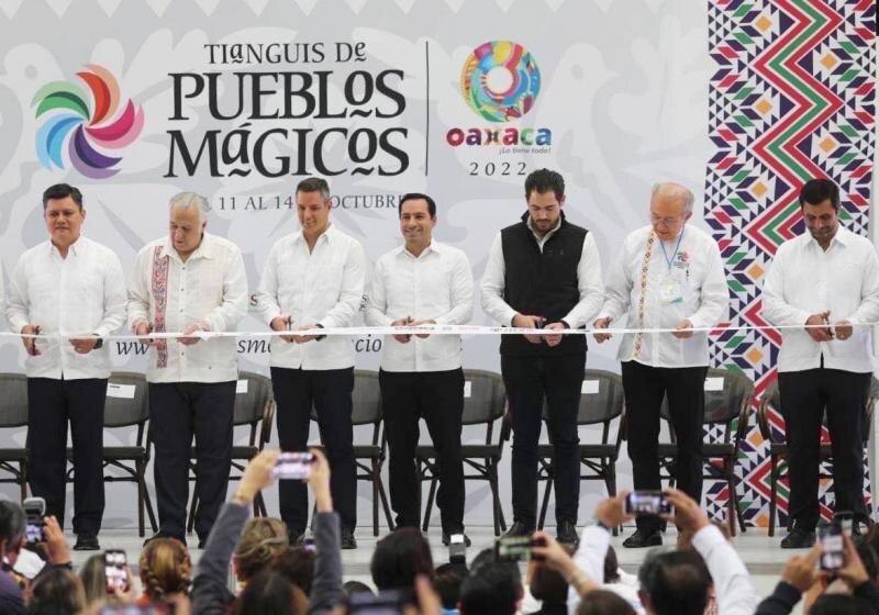 Inauguración del Tianguis de Pueblos Mágicos 2022 en Oaxaca