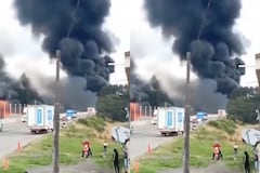 Explota camión cargado con diésel en la México-Puebla; hay al menos tres heridos  