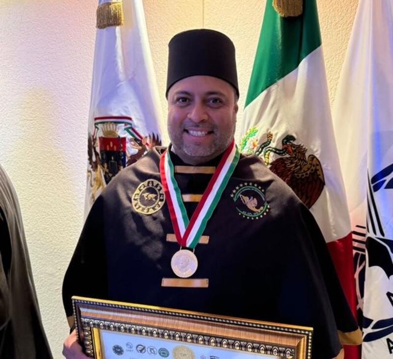 El Gran Maestro de la Logia Masónica de Veracruz, México