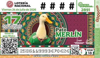 Lotería Nacional lanza billete conmemorativo del Pato Merlín