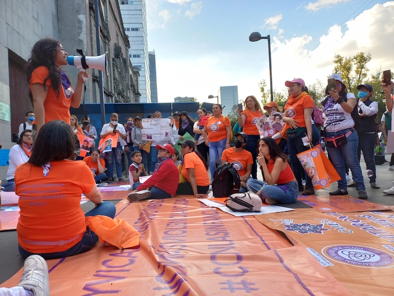 Protesta contra la violencia de género en México