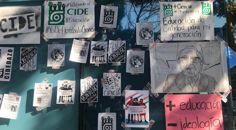 Estudiantes del CIDE exigen educación de calidad y defienden la ciencia