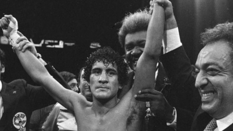 Muhammad Ali y Joe Frazier en el cuadrilátero