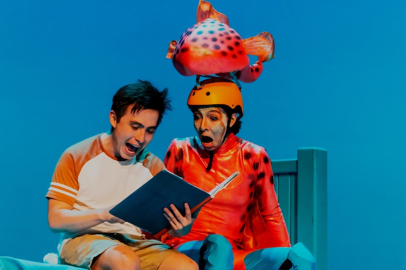 Escena de la obra infantil "Pez Globo"