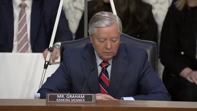 El senador Lindsey Graham, republicano de Carolina del Sur, durante una audiencia del Comité Judicial del Senado en Washington, D.C., el 13 de diciembre de 2022.