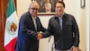 Rocha Moya y Mario Delgado se reúnen para revisar obras de infraestructura académica 
