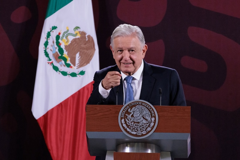 El presidente Andrés Manuel López Obrador durante una conferencia de prensa