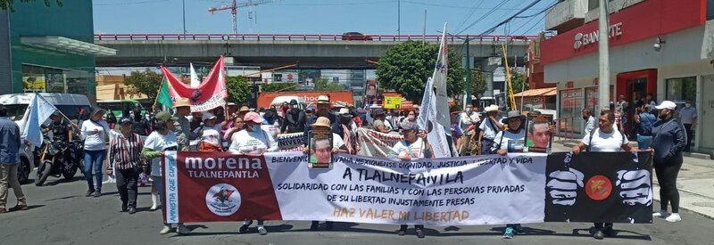 Marcha en Tlalnepantla para exigir justicia por los desaparecidos