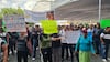 Protestan policías de la SSC por desprotección y abusos en protestas violentas