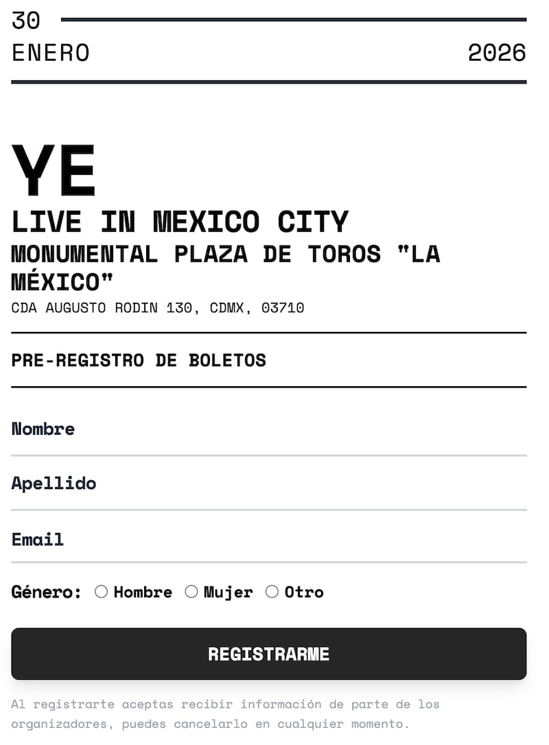 Kanye West en México: fechas, horario, registro y boletos