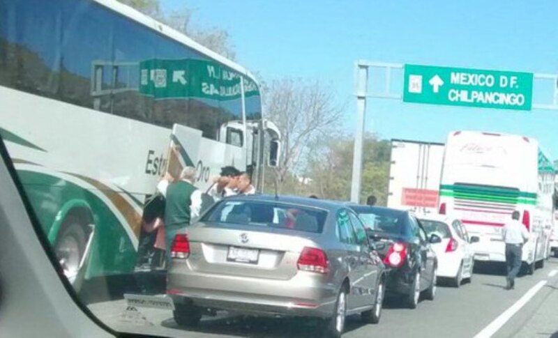 Accidente en la carretera México-Cuernavaca