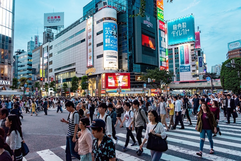 Cruce peatonal en Shibuya, Tokio