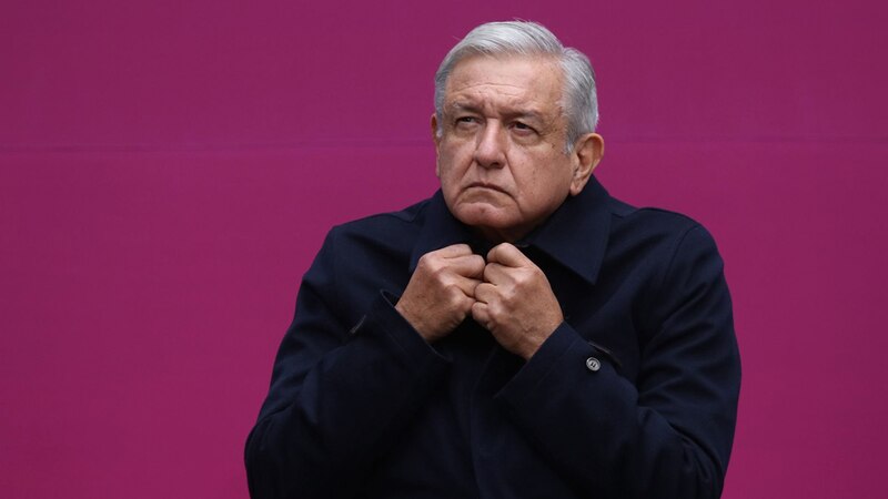 El presidente Andrés Manuel López Obrador durante una conferencia de prensa.