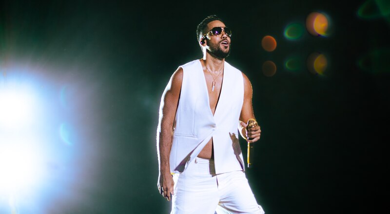 Cantante en concierto