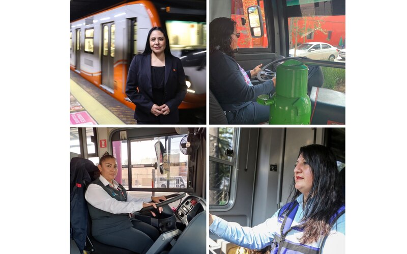 Mujeres en el transporte público