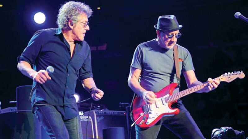 Eric Clapton y Steve Winwood en concierto