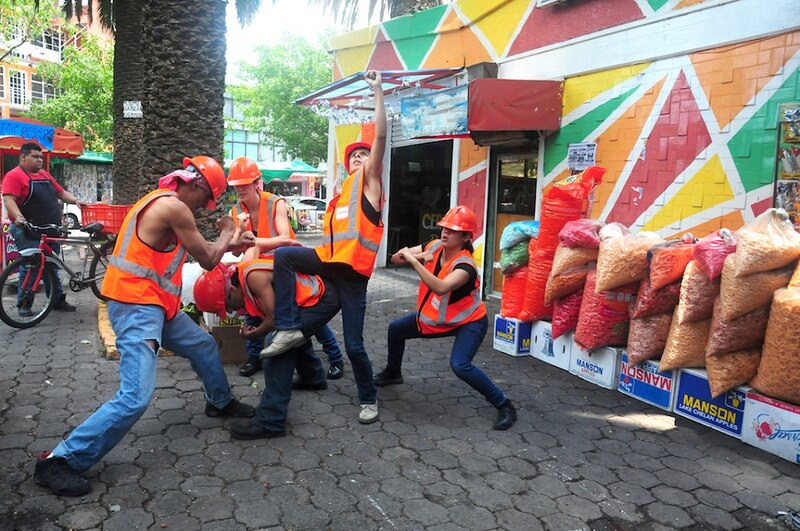 Pelea callejera en México