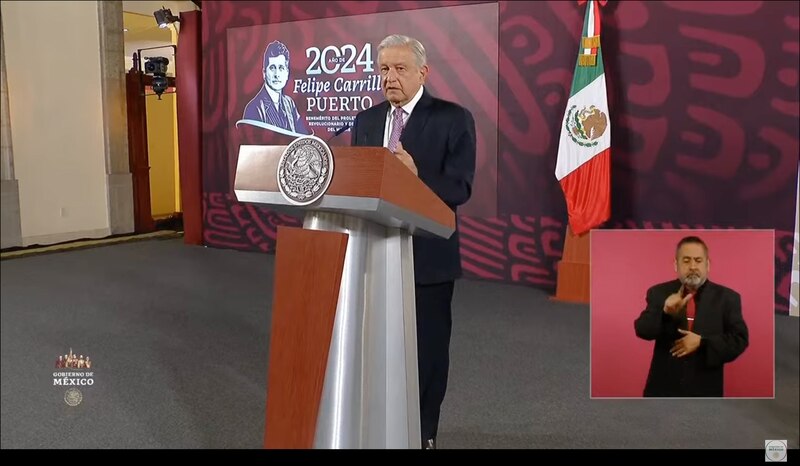 El presidente Andrés Manuel López Obrador encabeza la ceremonia del 106 Aniversario de la Constitución Política de los Estados Unidos Mexicanos.